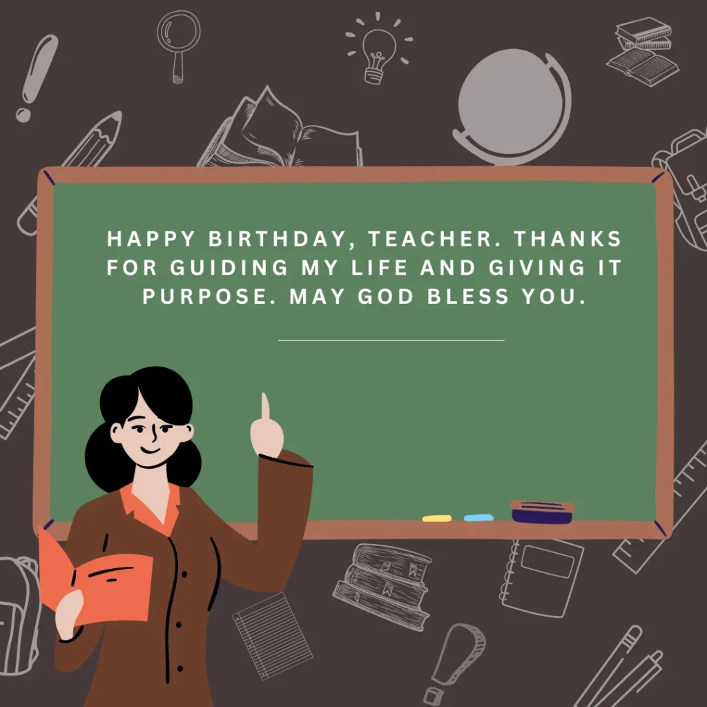 Heart Touching Birthday Wishes For Teacher Male