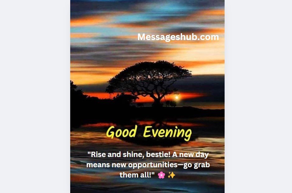 Heart-Touching Good Evening Messages for Friends